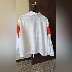 White and Red Nike Windbreaker Women’s Size L